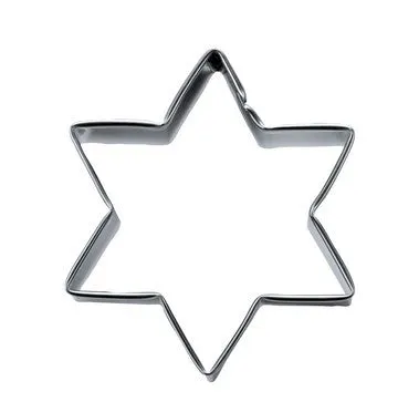 Star Cookie Cutter 8cm 6 point