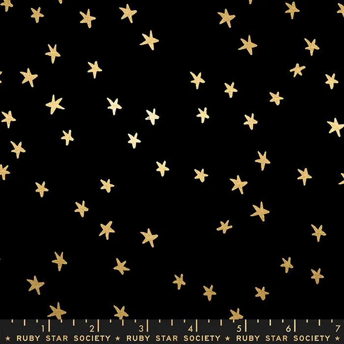 Starry in Black Gold Metallic