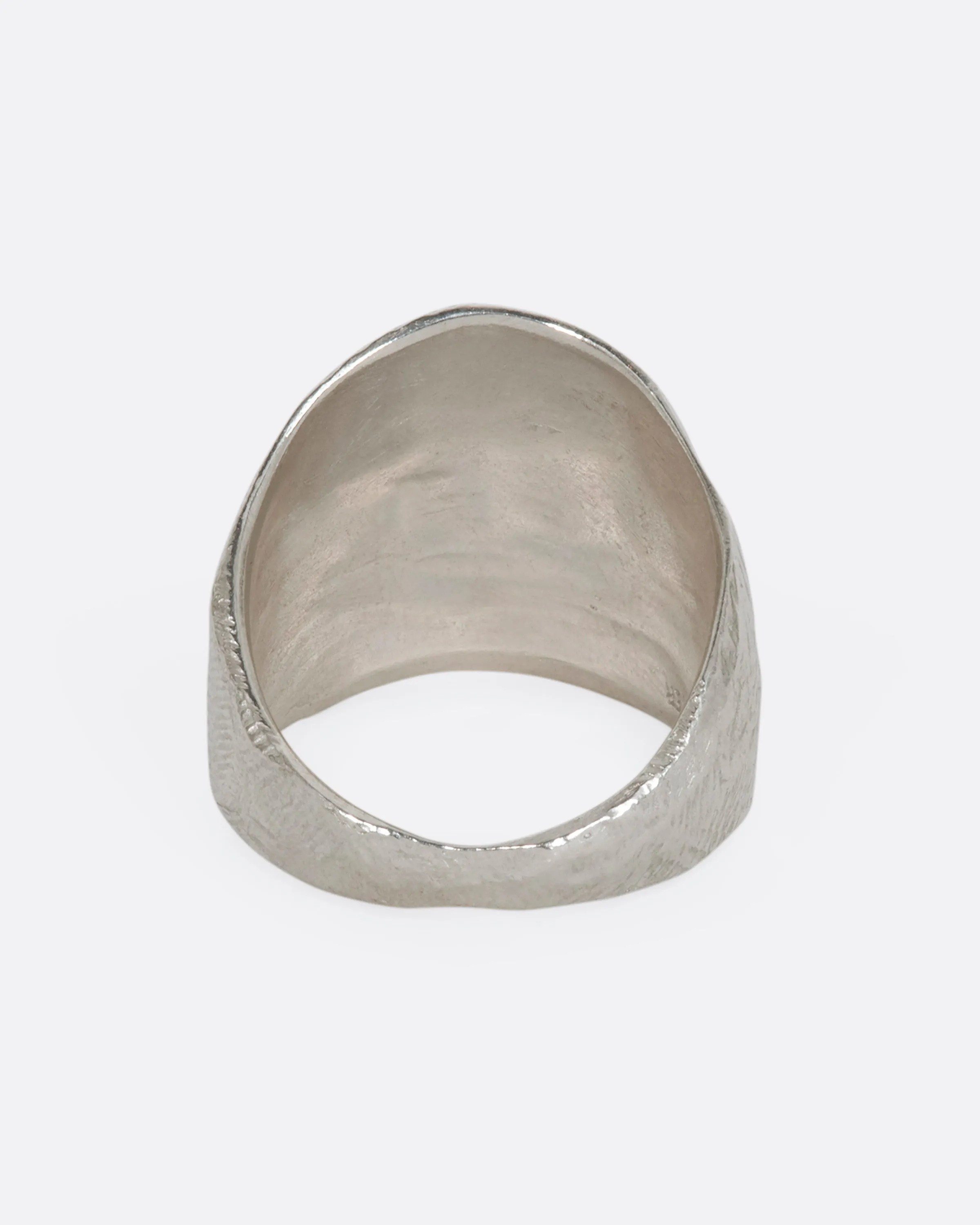 Sterling Silver Angled Flat Band