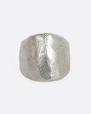 Sterling Silver Angled Flat Band