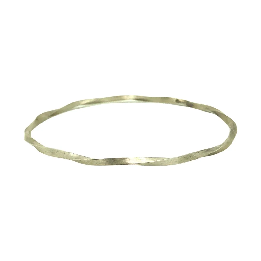 Sterling Silver Swirl Bangle