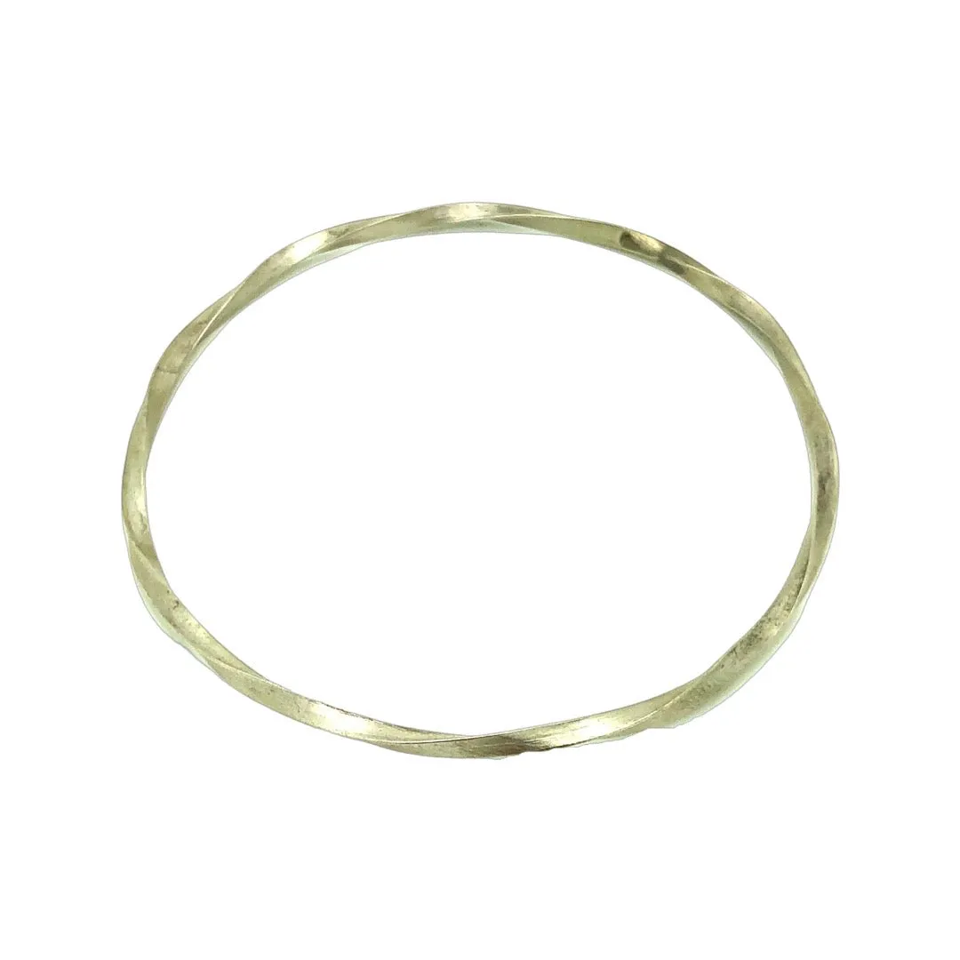 Sterling Silver Swirl Bangle