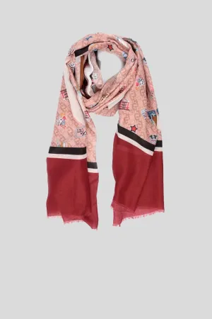 Stola Fashion Town - Glossy Red