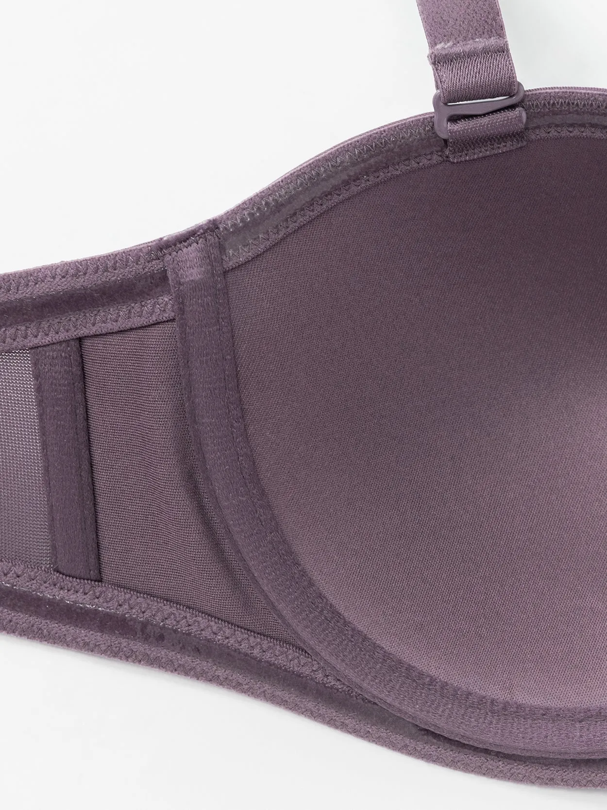 Strapless Bra Underwire Multiway Molded Cup Purple