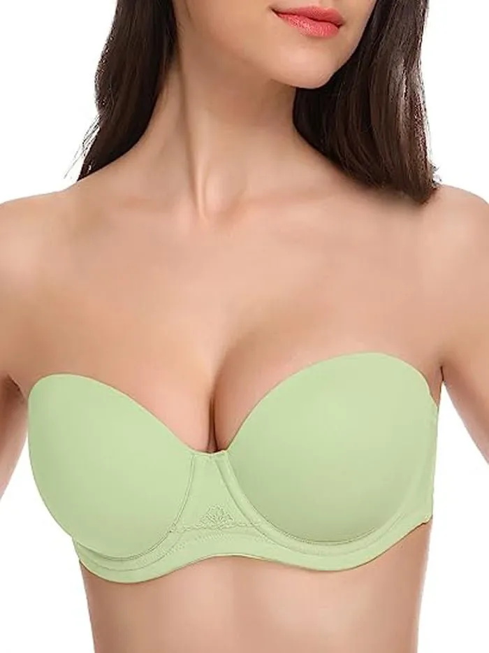 Strapless Multi-way Contour Underwire Bra Light Green
