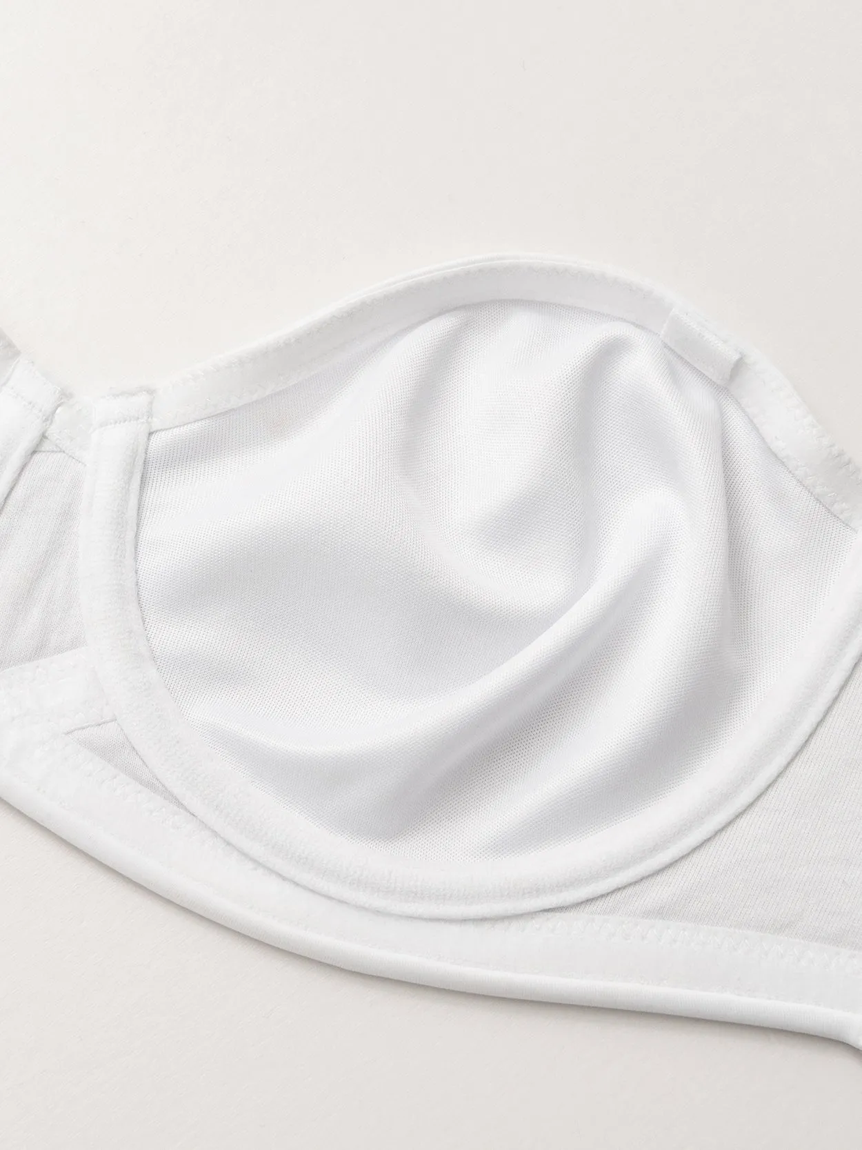 Strapless Unlined Underwire Multiway Bra Seamless Bra White