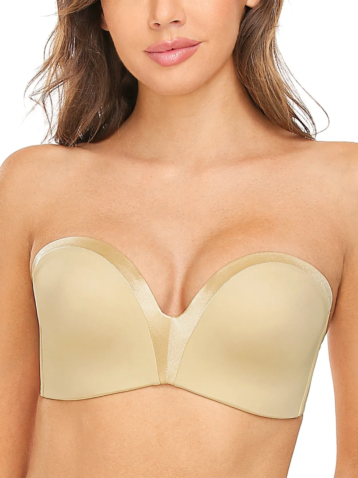 Strapless Wirefree Multiway Push Up Bra Nude