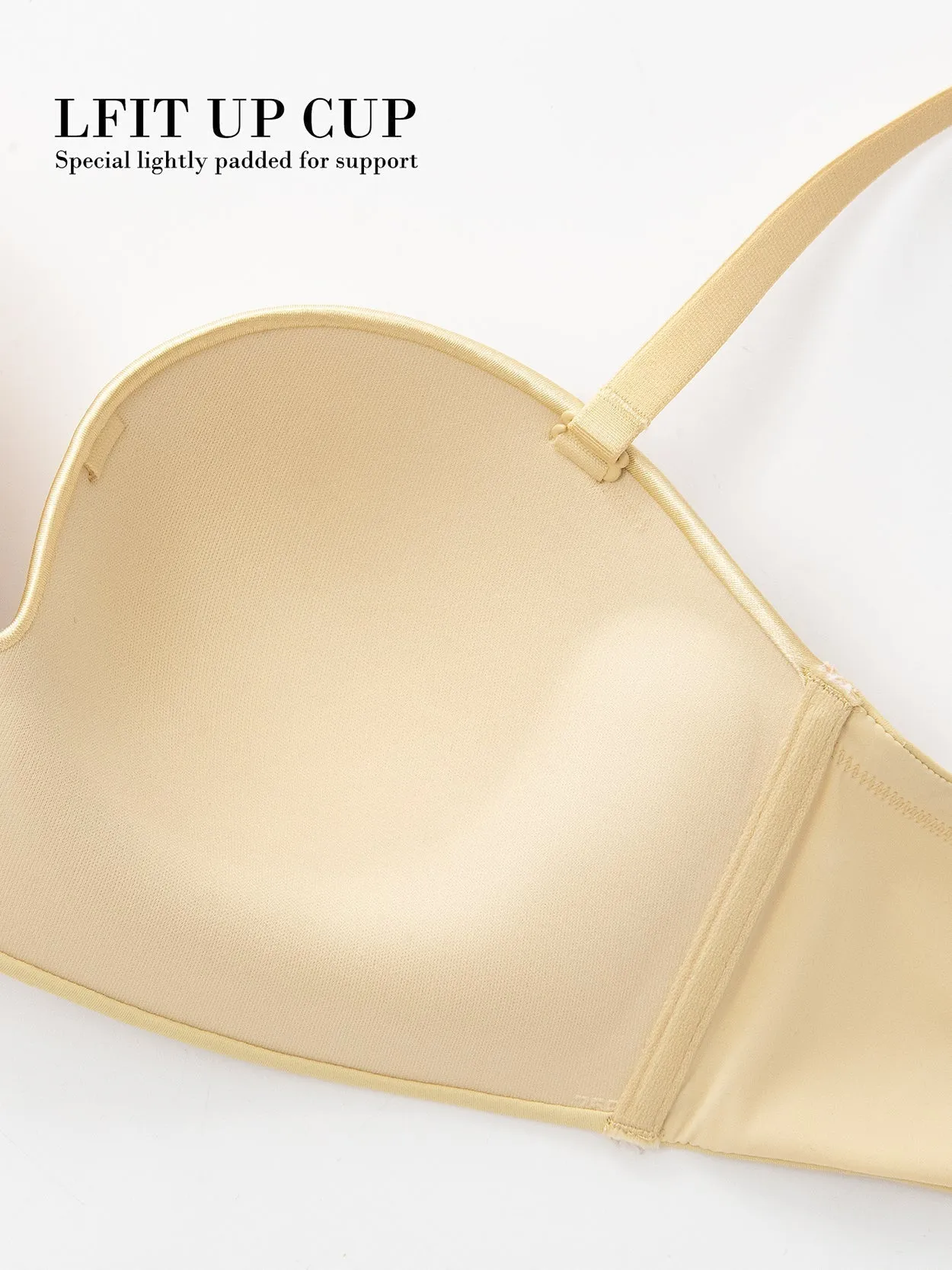 Strapless Wirefree Multiway Push Up Bra Nude