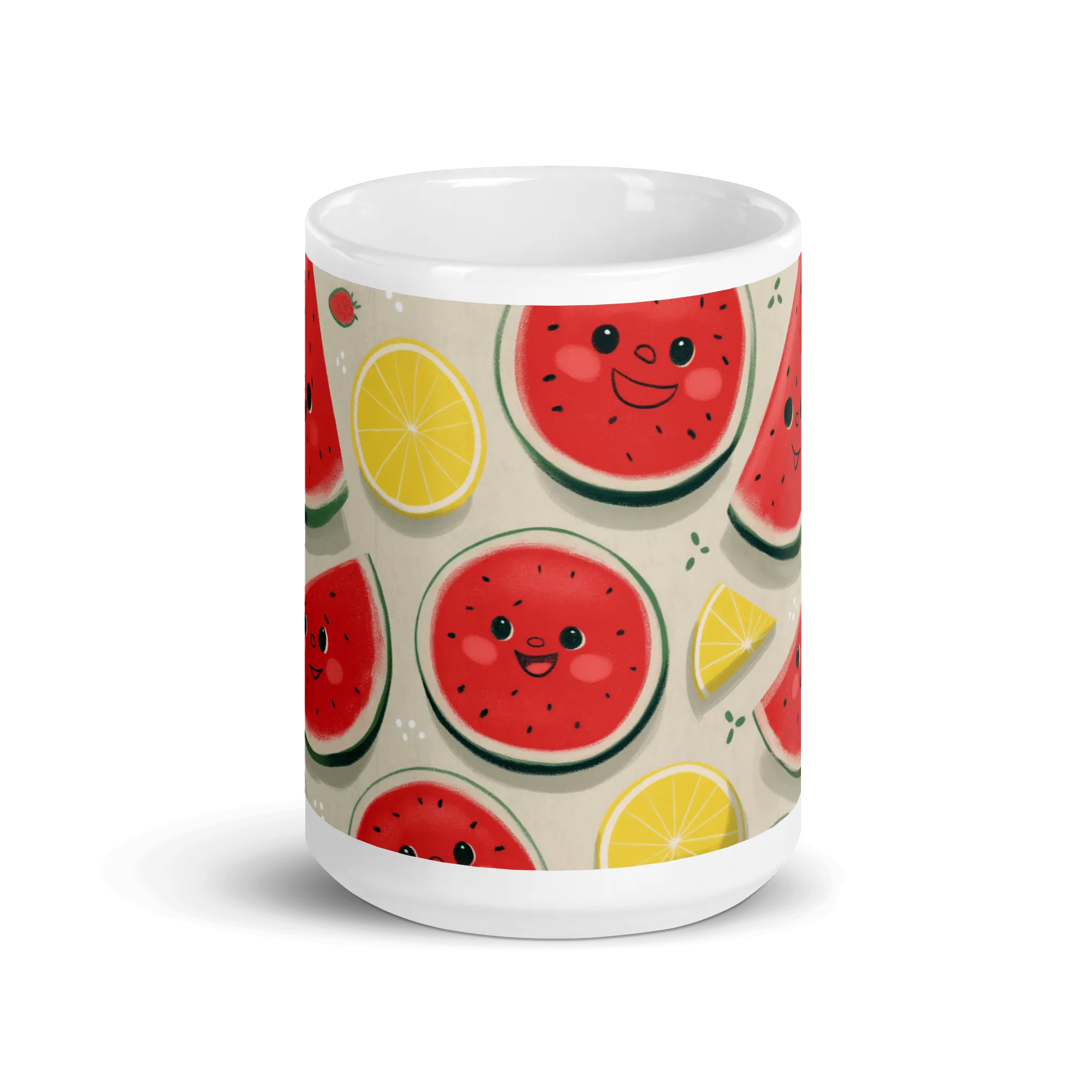 Strawberry Melonade White Glossy Mug