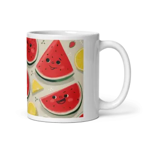 Strawberry Melonade White Glossy Mug