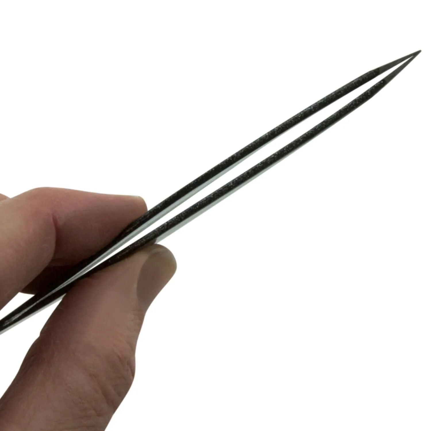 Surgical Grade Stainless Steel Pointed Tweezers | Black