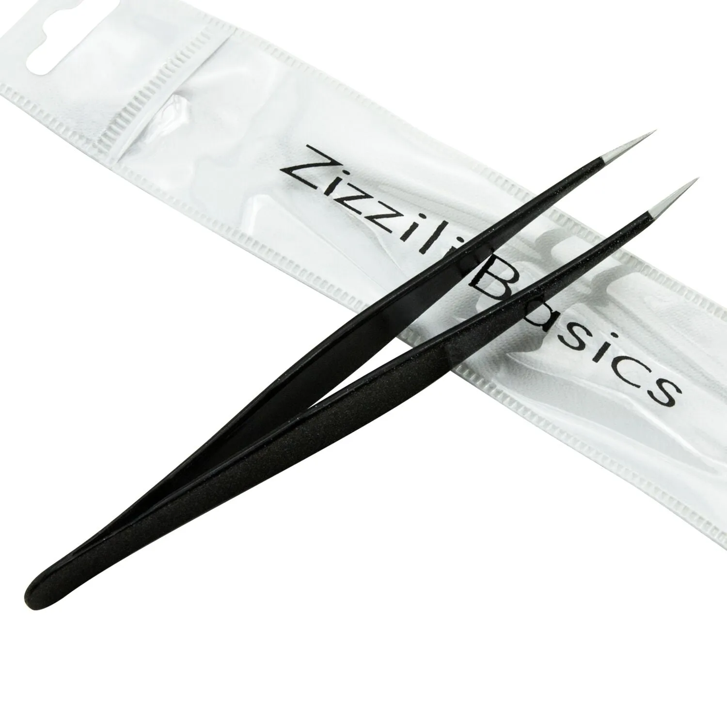 Surgical Grade Stainless Steel Pointed Tweezers | Black