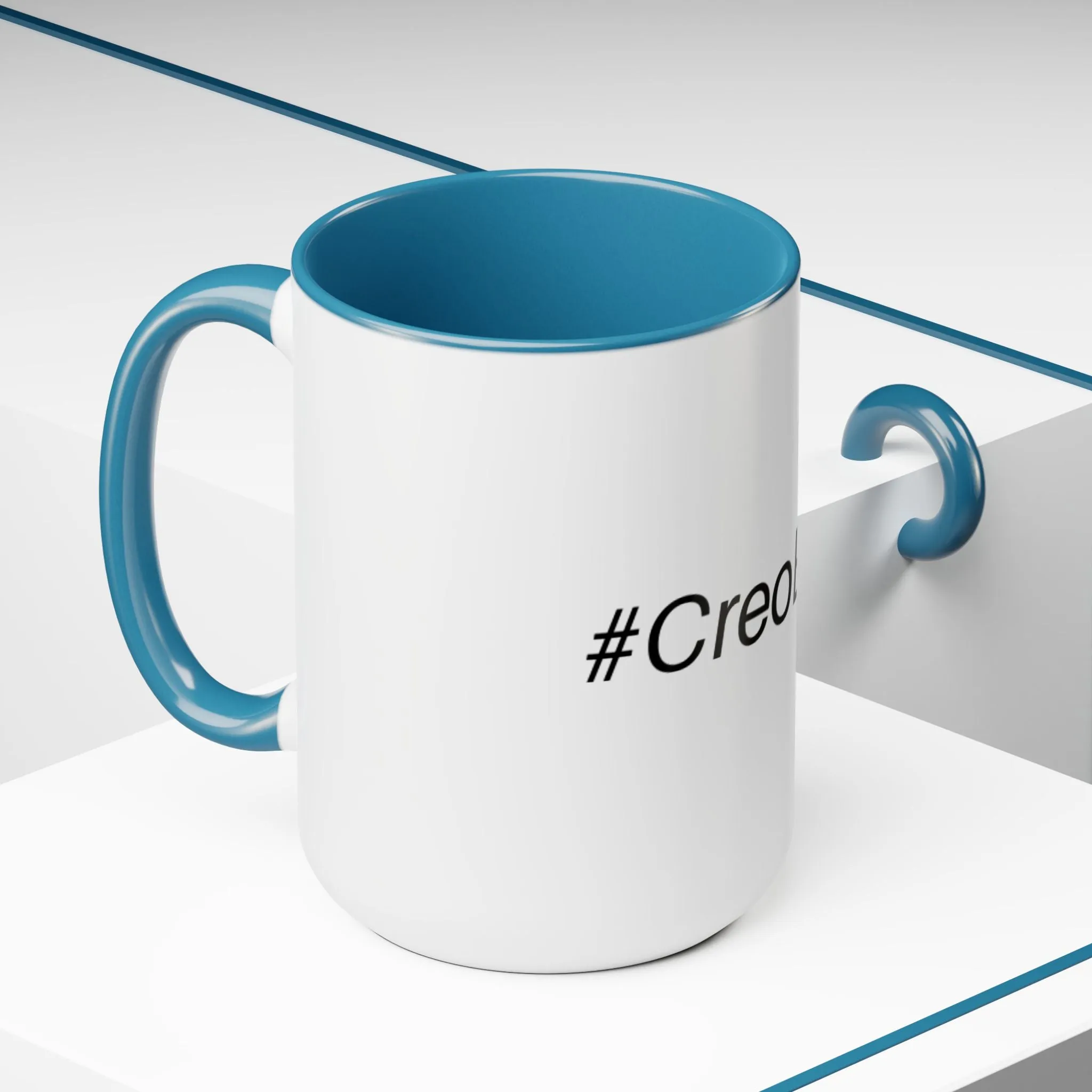 SVL #CreoEnTi Two-Tone Coffee Mugs, 15oz