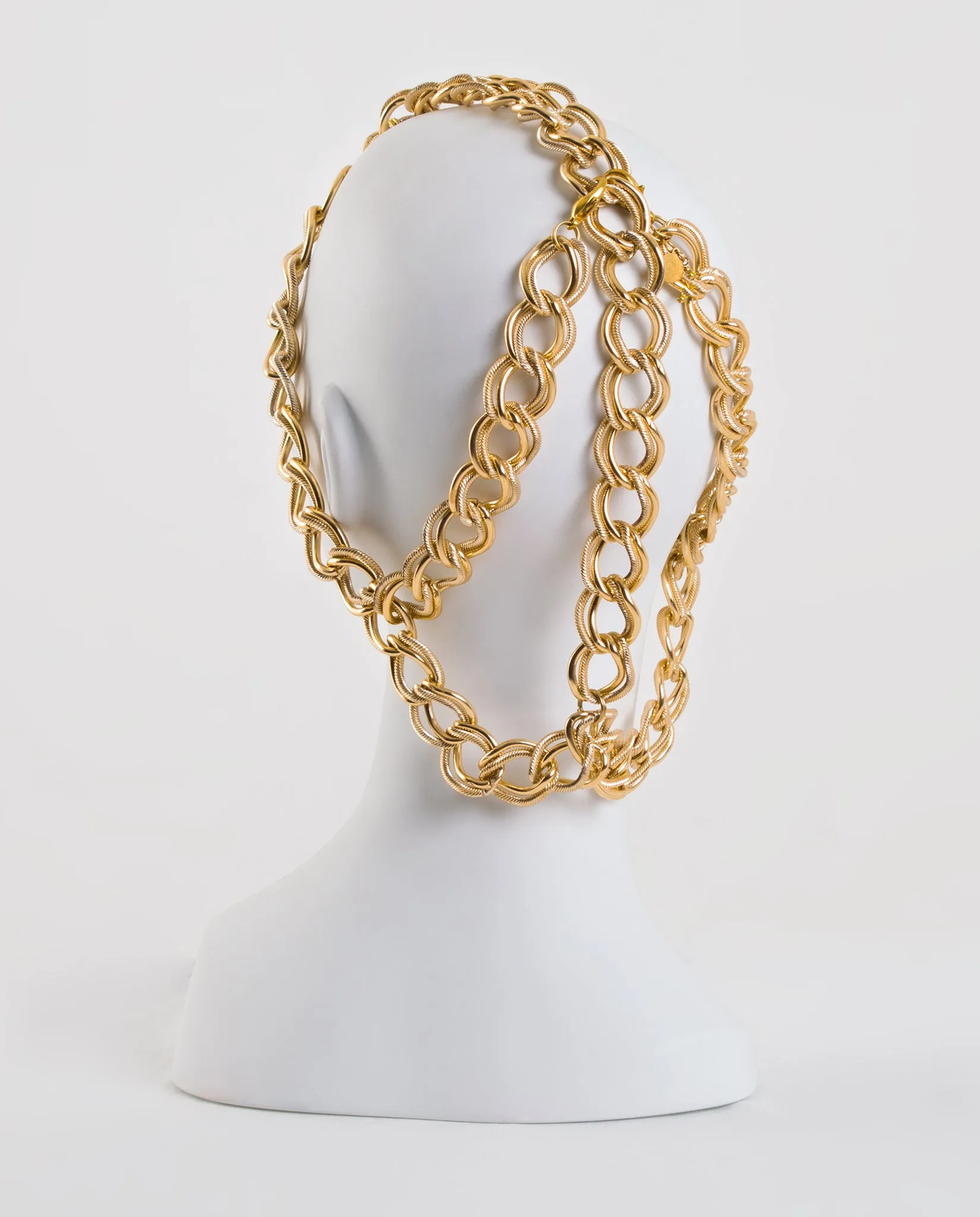Sybil • Gold Oversized Chain Multiway Headdress