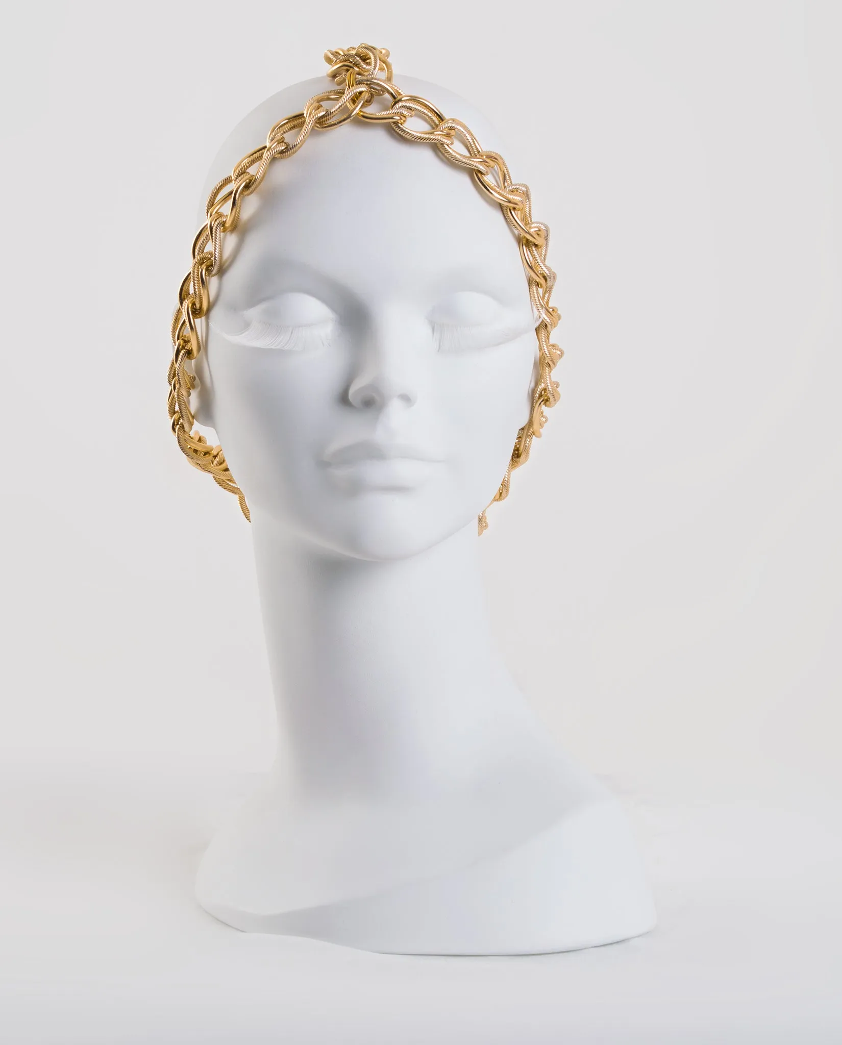 Sybil • Gold Oversized Chain Multiway Headdress