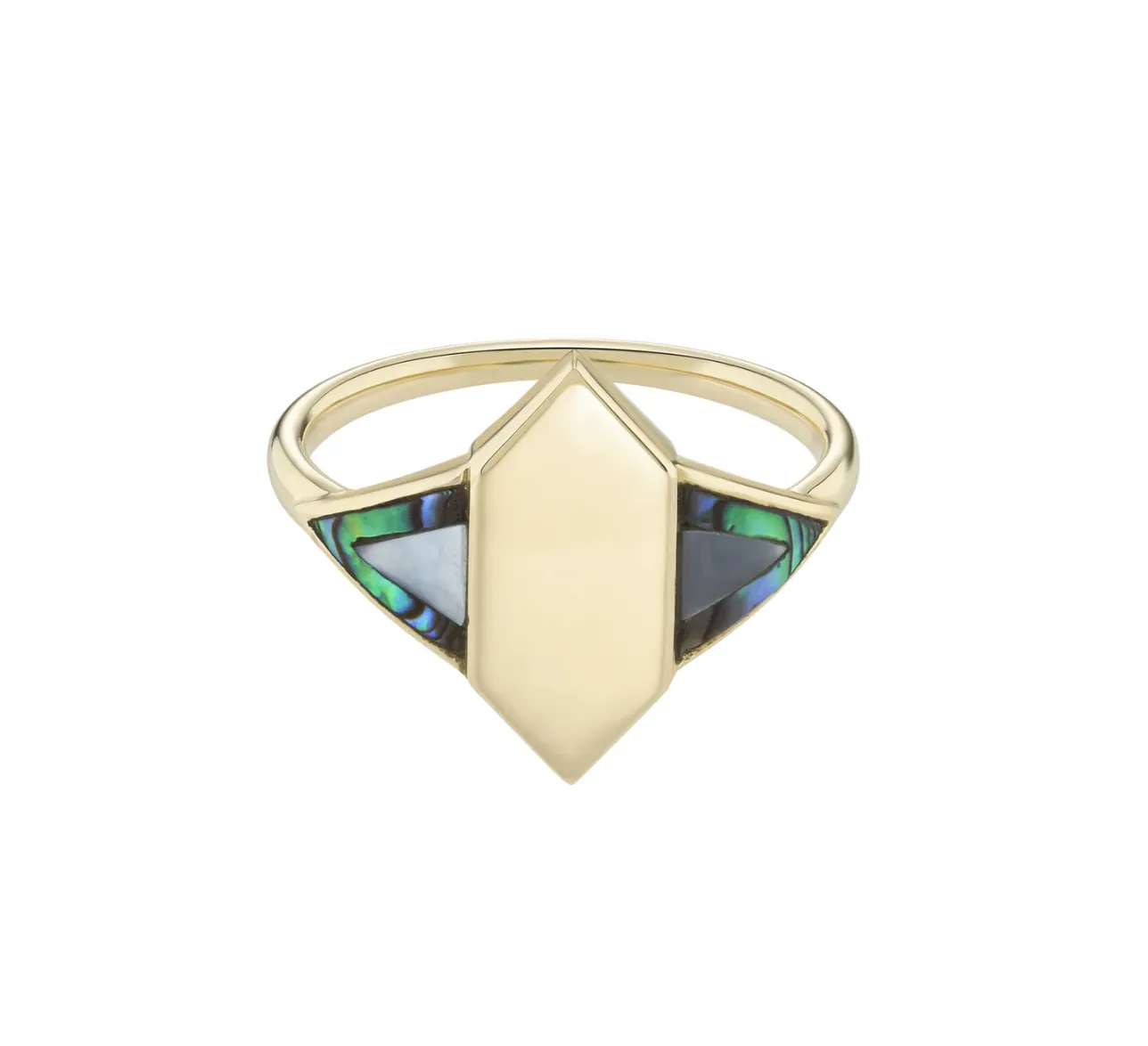 Tableau Hexagon Signet Ring