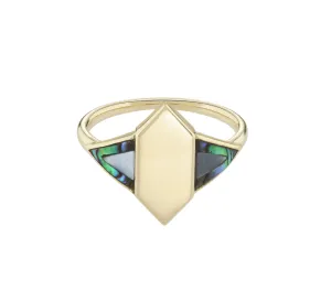 Tableau Hexagon Signet Ring