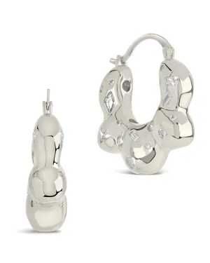 Tari CZ Hoop Earrings