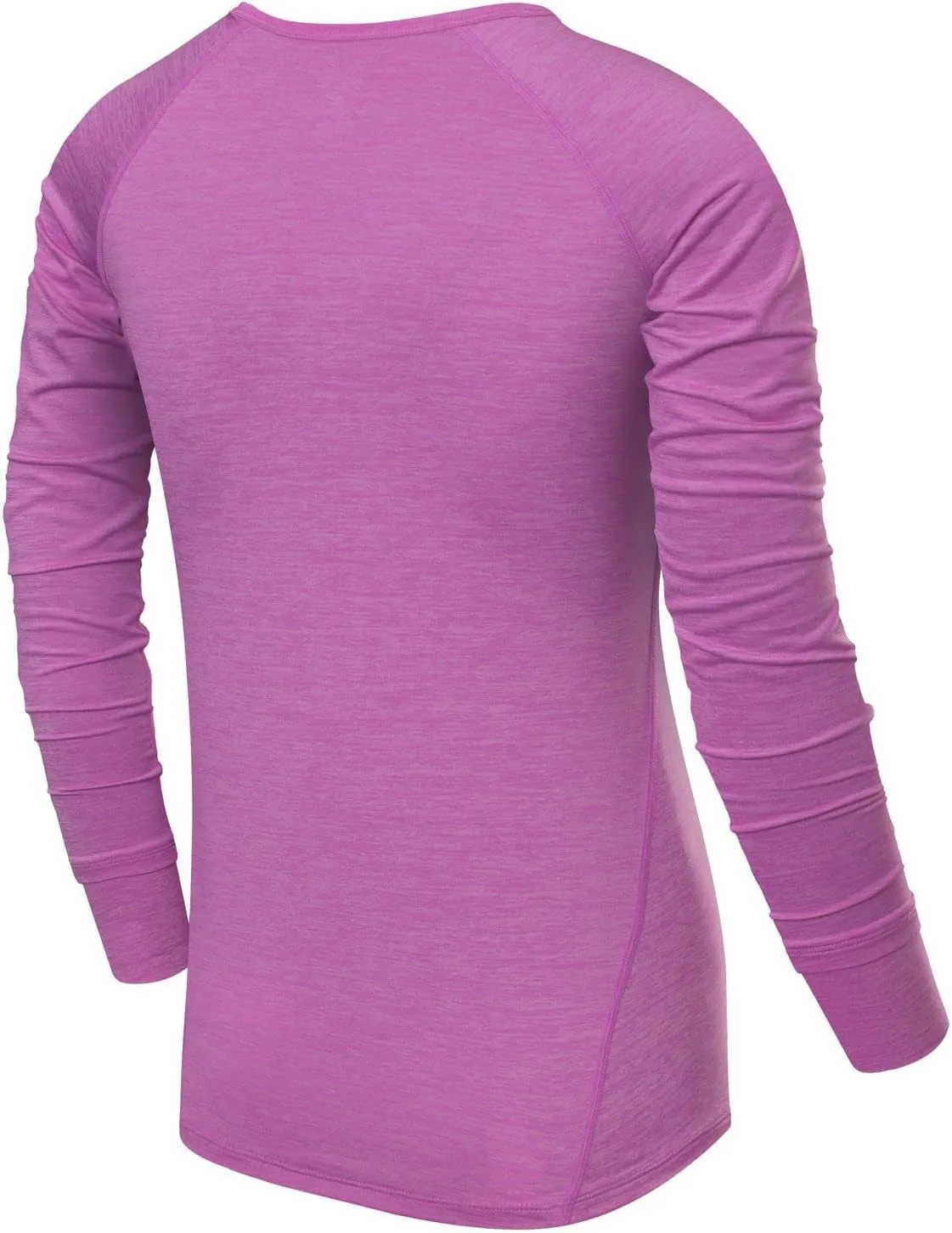 TCA Elle V-Neck Long Sleeve Womens Running Top - Purple