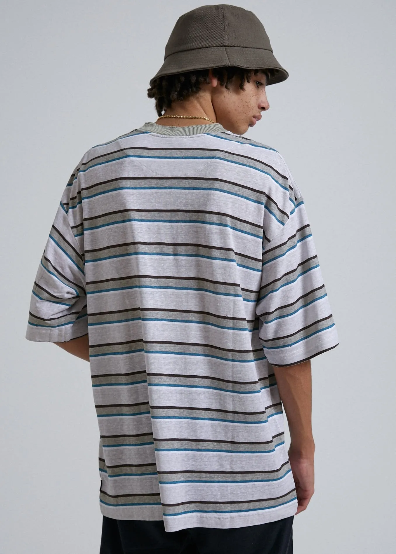 THC  - Hemp Stripe Oversized Tee
