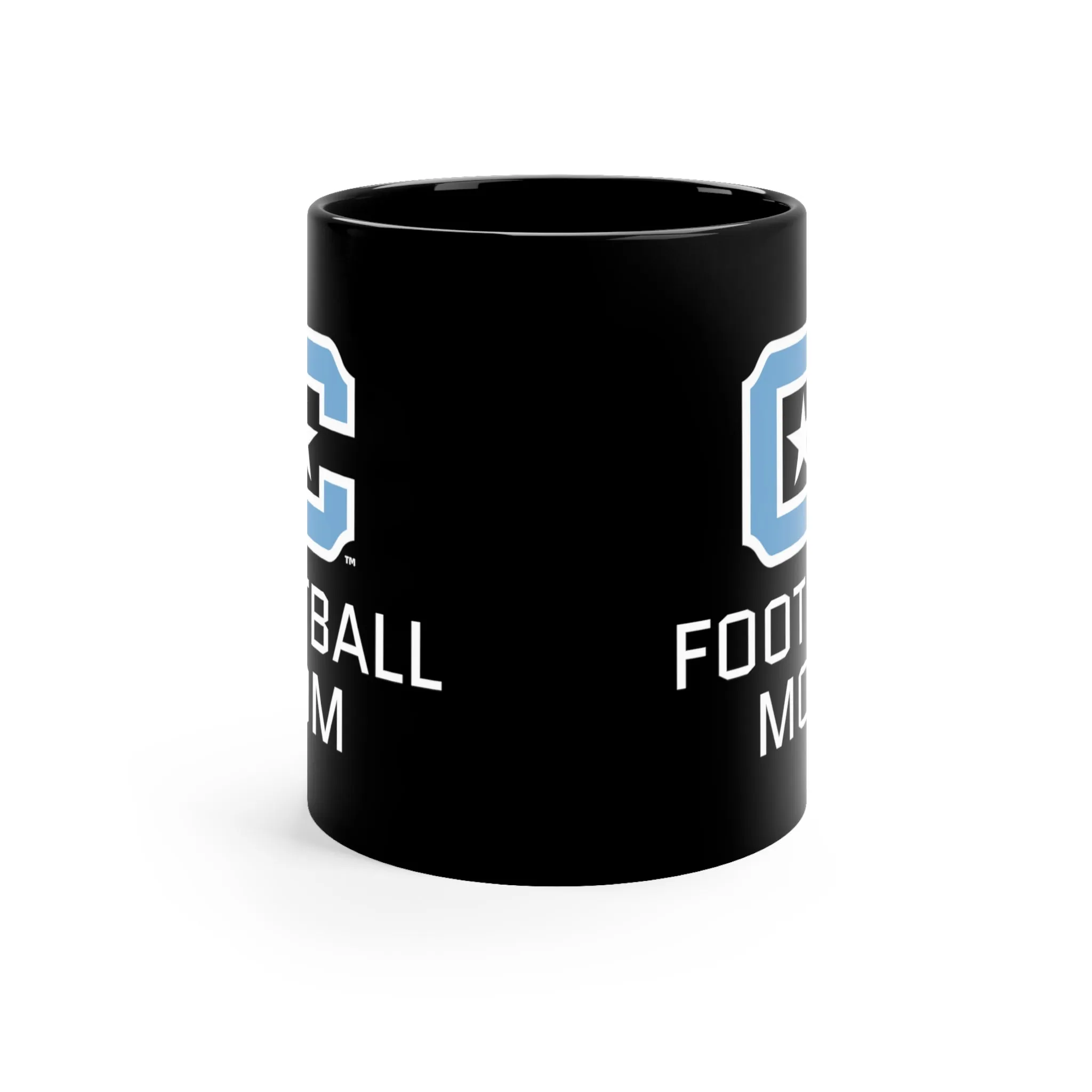 The Citadel, Block C logo, Football Mom, 11oz Black Coffee Mug
