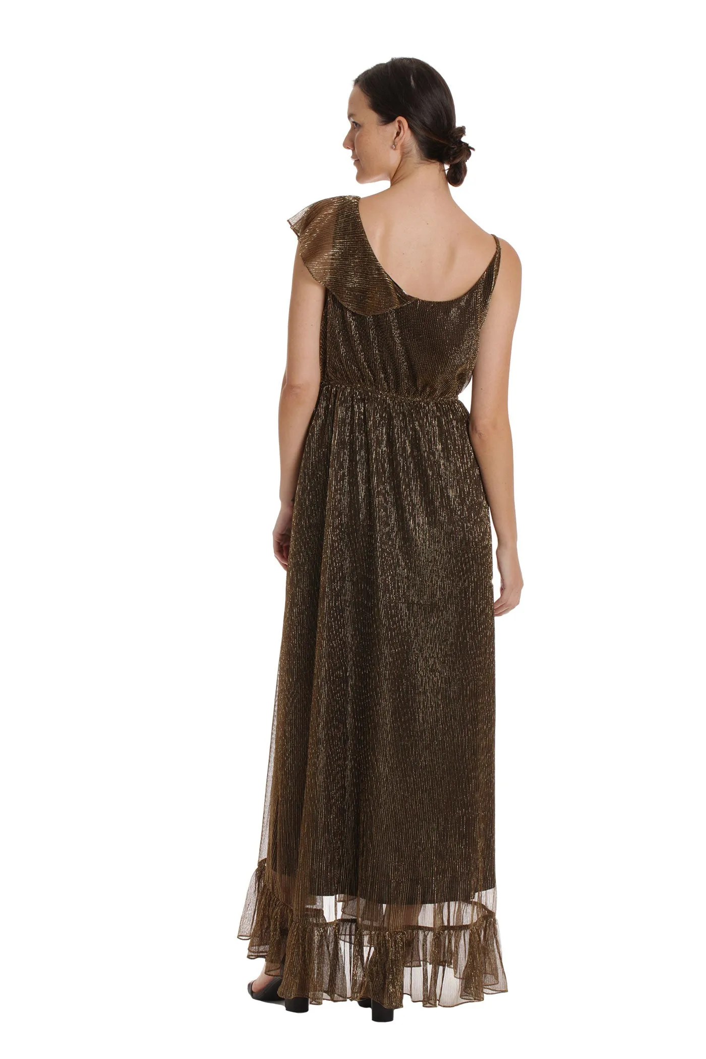 The Estelle Dress - Gold Metallic