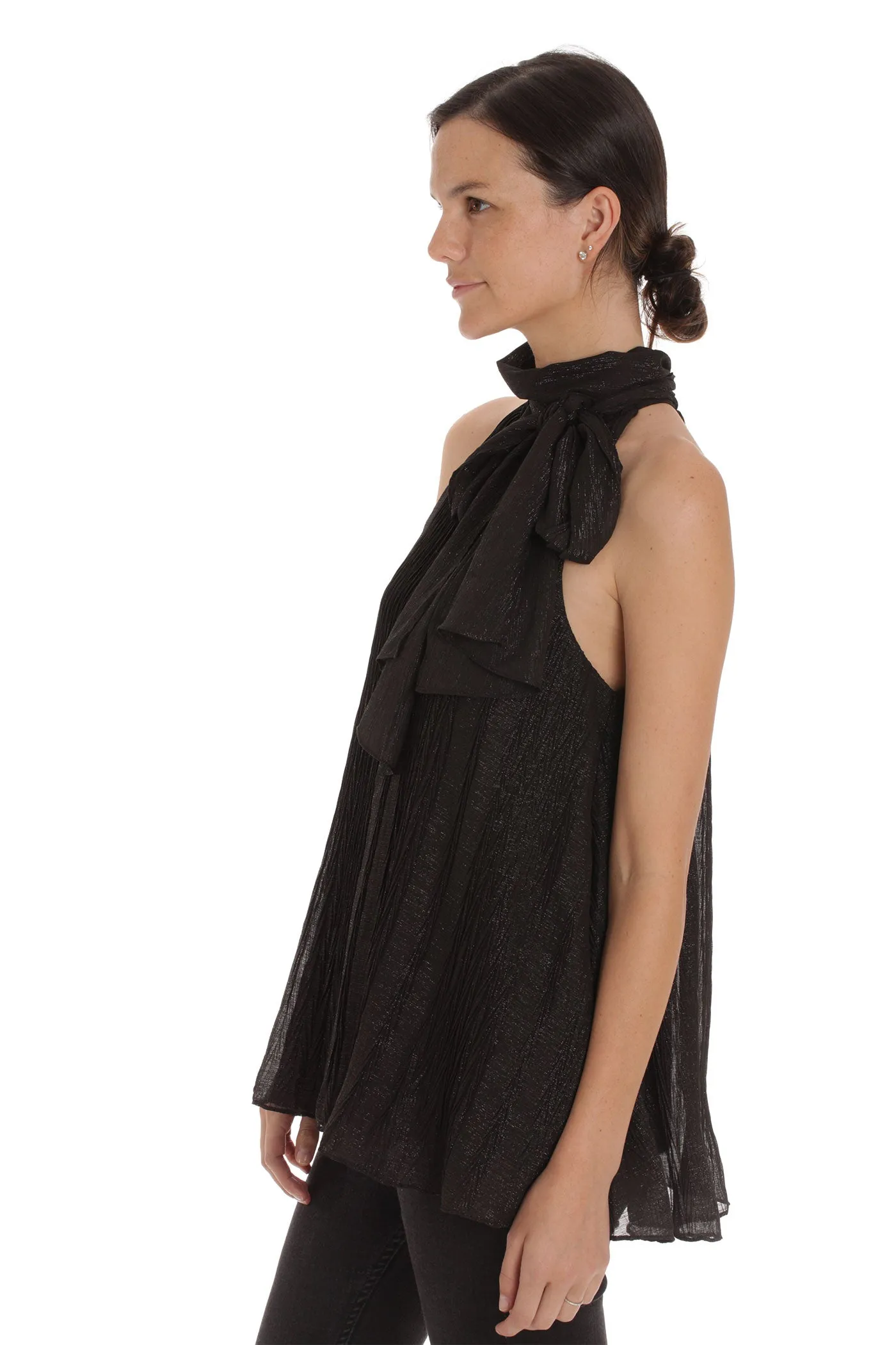 The London Top - Black Metallic