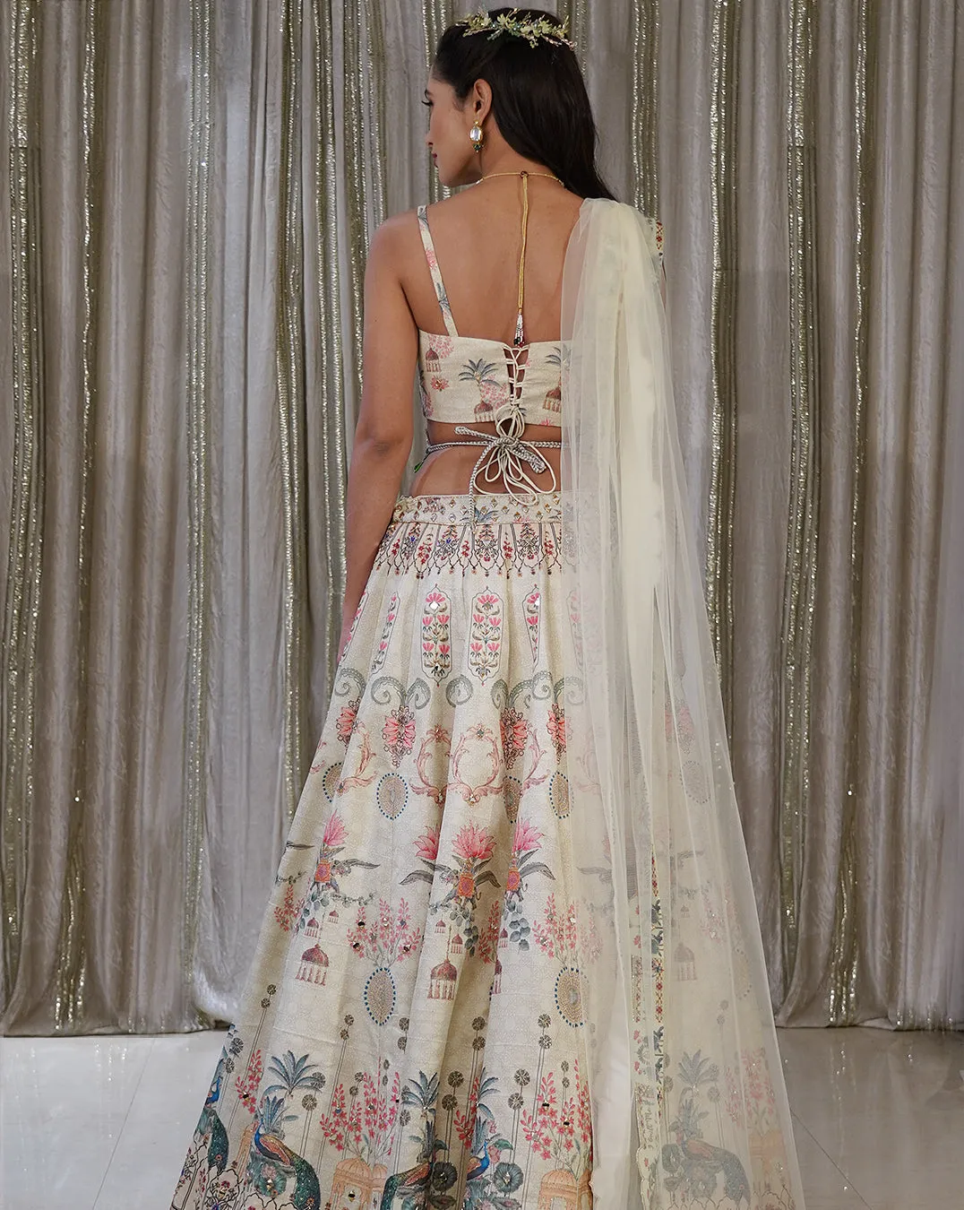 The Mint Peacock Lehenga