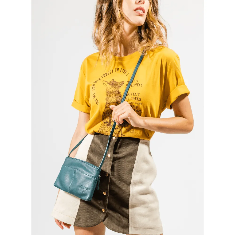 The Original Vegan Leather Crossbody Pouch | Camel