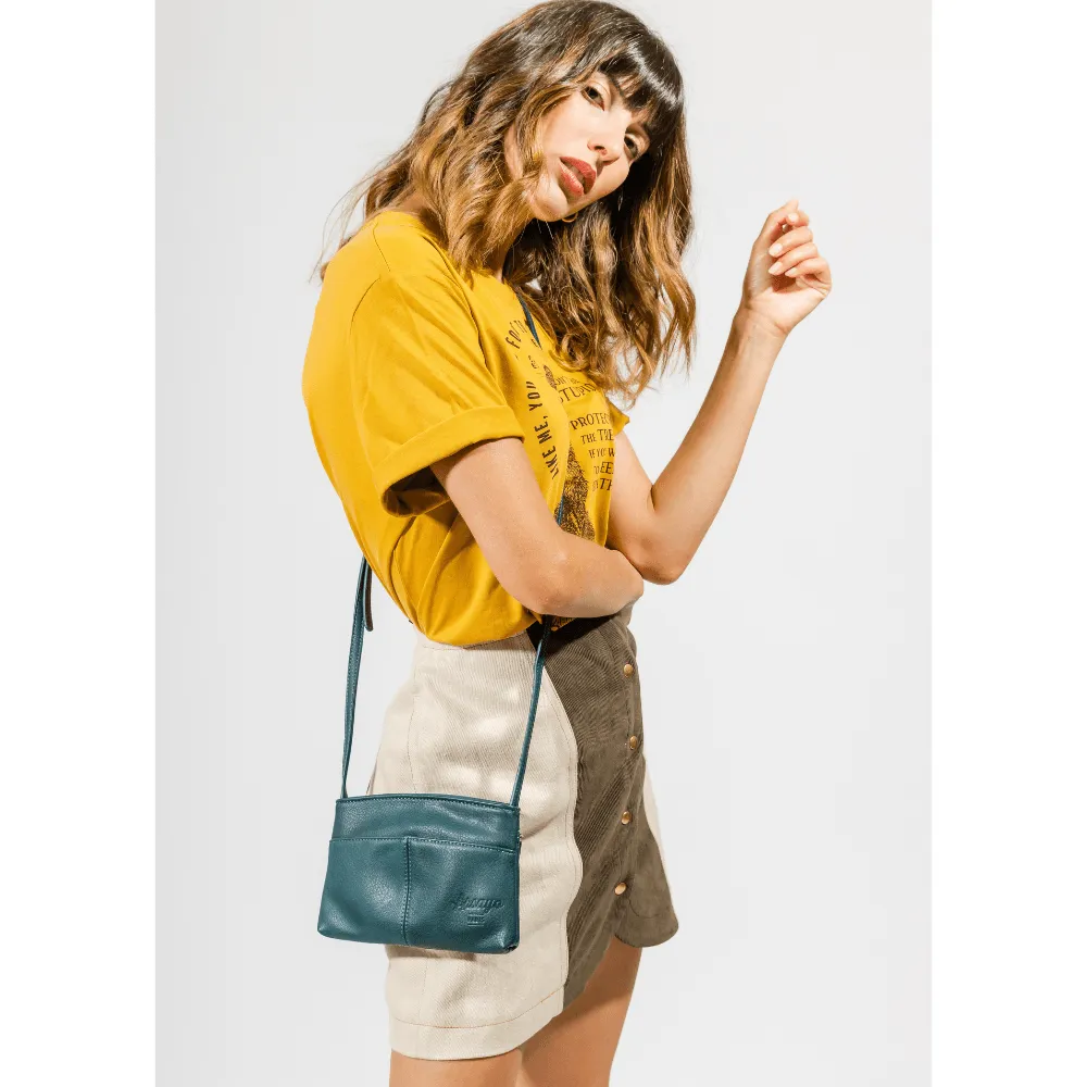 The Original Vegan Leather Crossbody Pouch | Camel