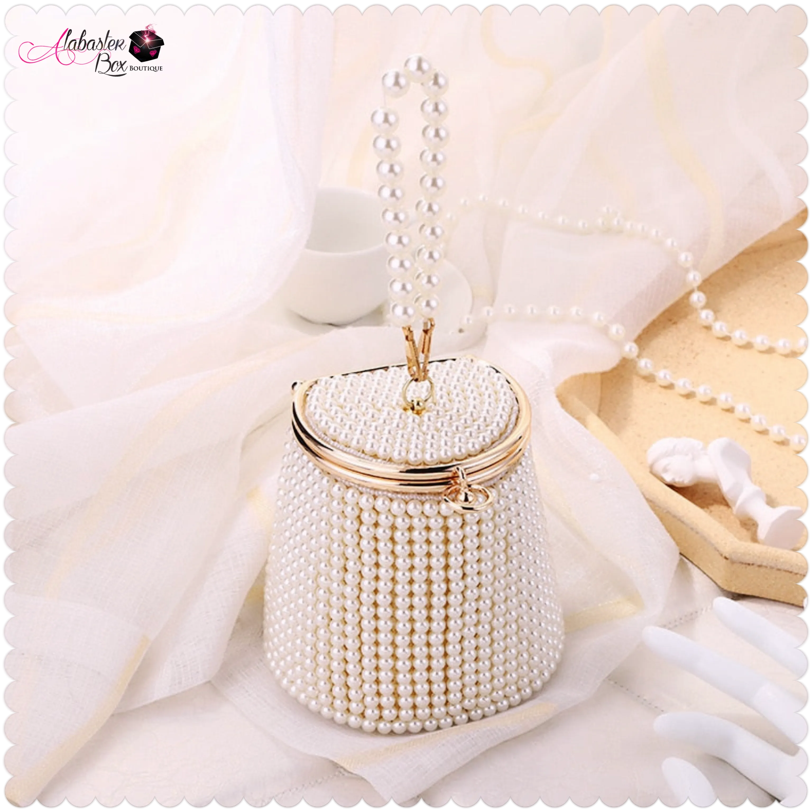 The "PEARLfect ⚪️ Tea Cup" Purse
