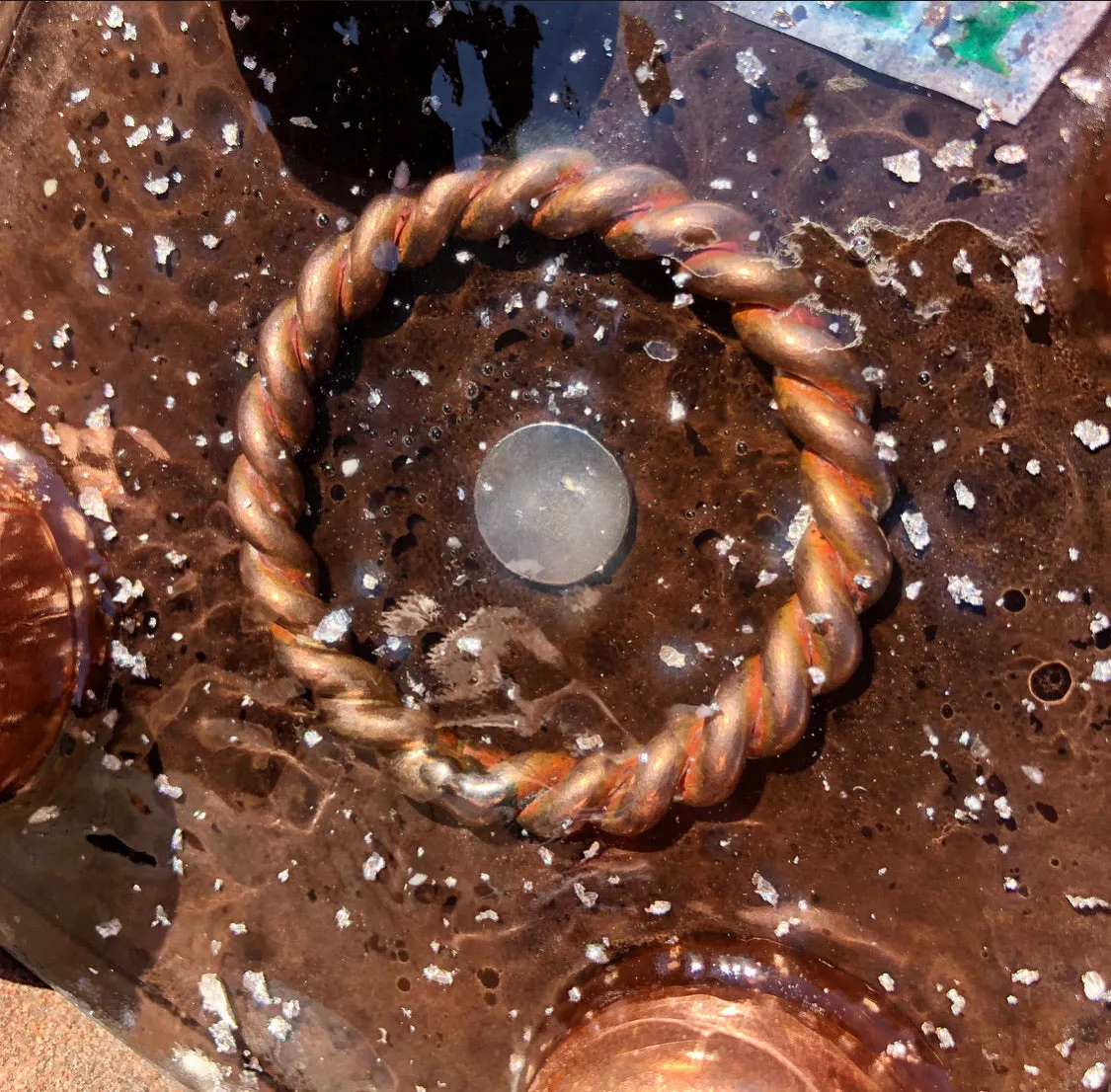 The “Sleek Tensor Ring Nubian Chakra” Orgone Pyramid