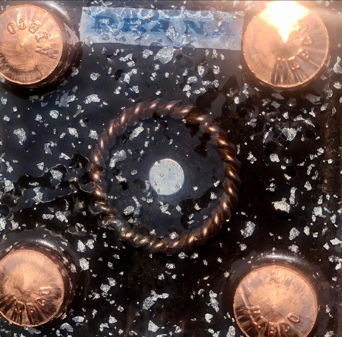 The “Sleek Tensor Ring Nubian Chakra” Orgone Pyramid