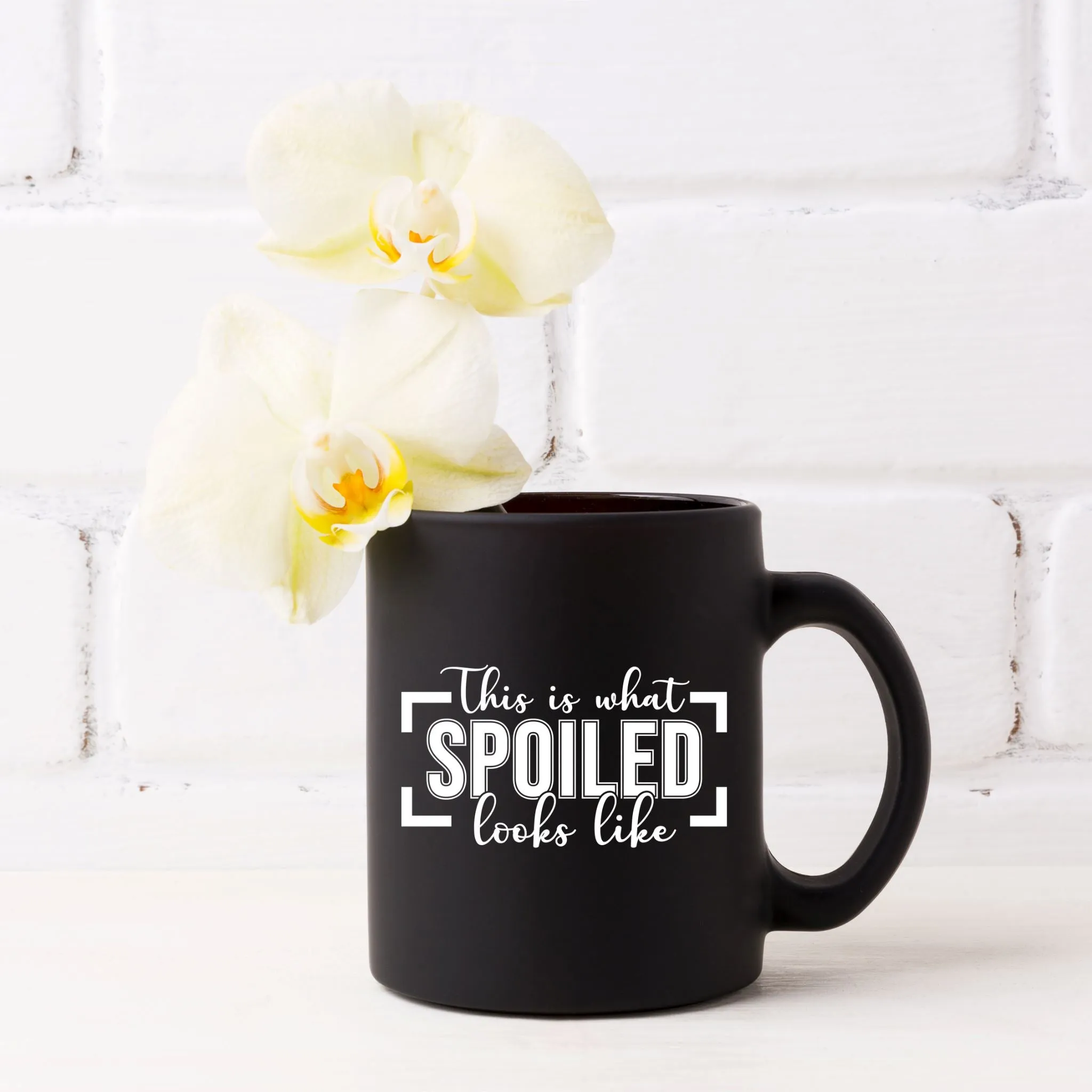 This Is What Spoiled Looks Like 15 oz Black Glossy Mug