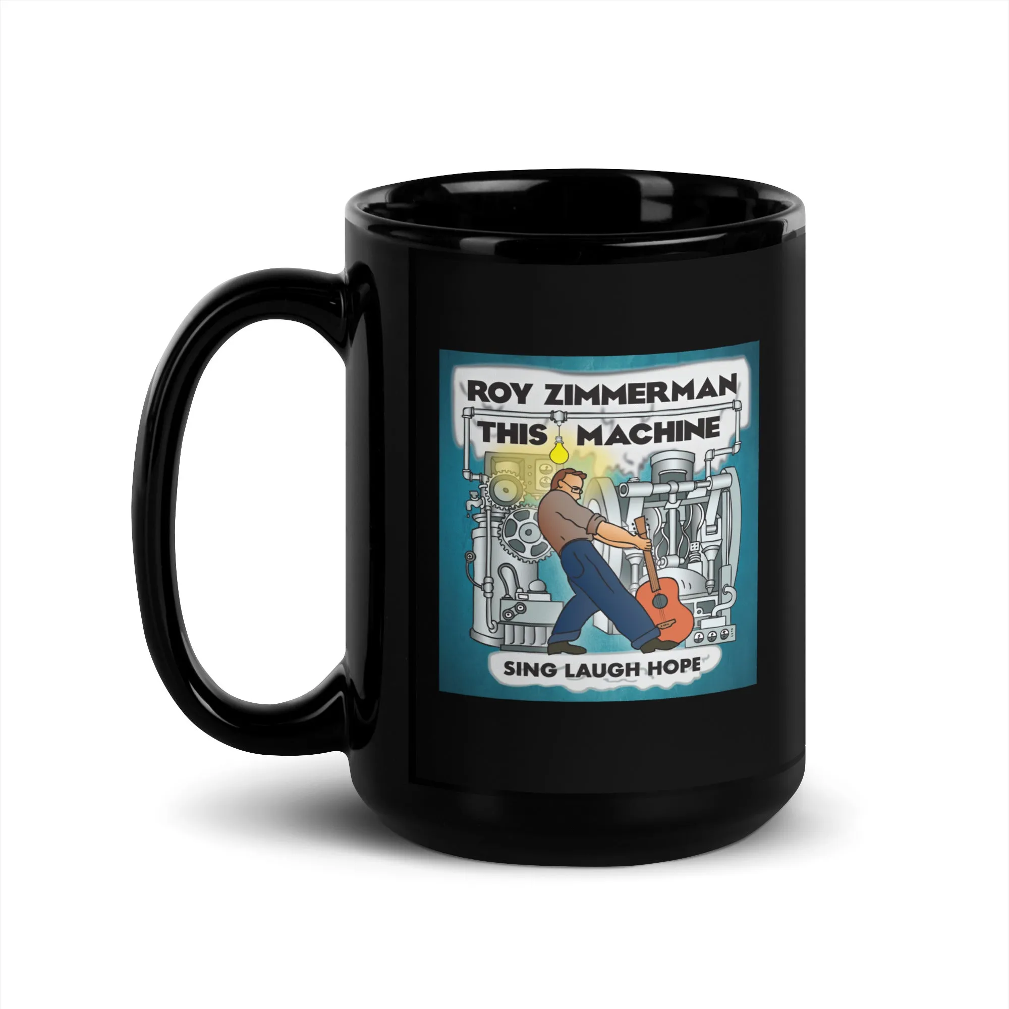 THIS MACHINE Black Glossy Mug