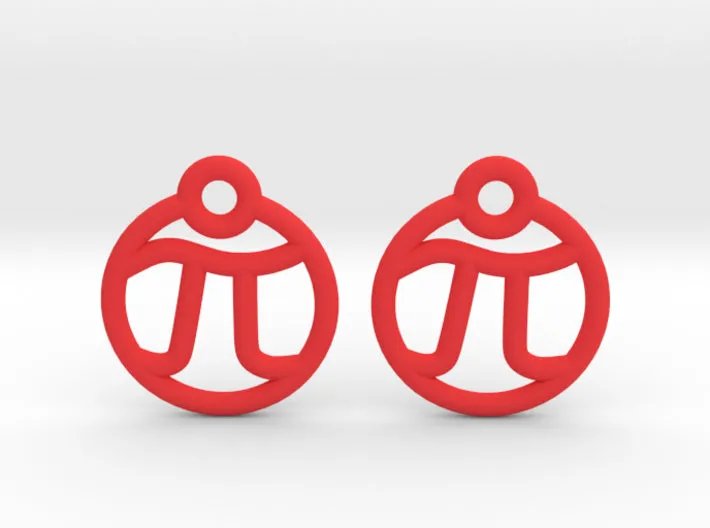 Tiny Pi Earrings (Nylon)
