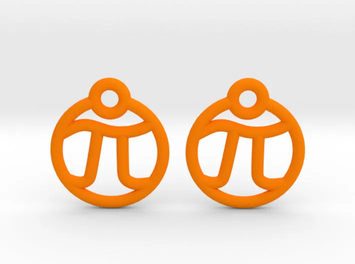 Tiny Pi Earrings (Nylon)