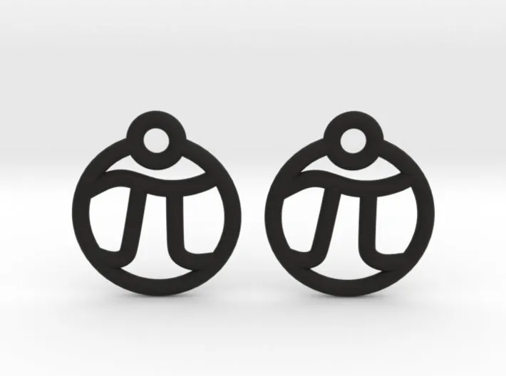 Tiny Pi Earrings (Nylon)