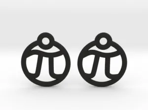 Tiny Pi Earrings (Nylon)