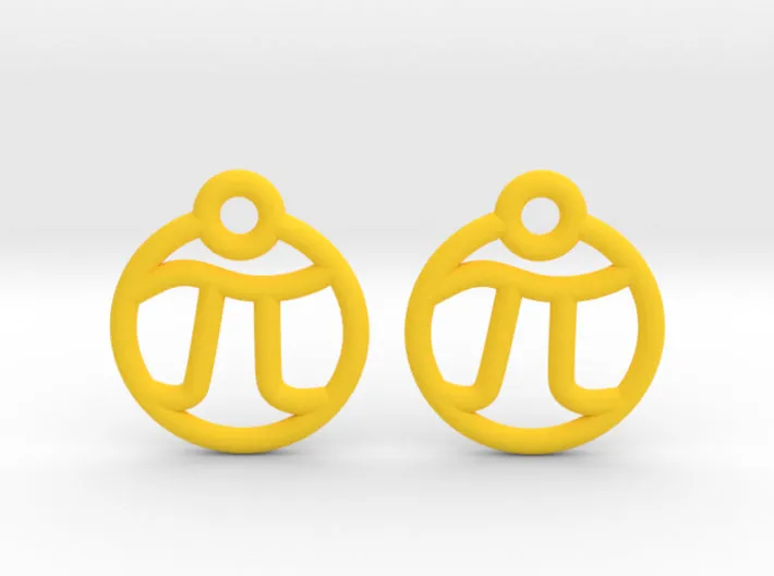 Tiny Pi Earrings (Nylon)