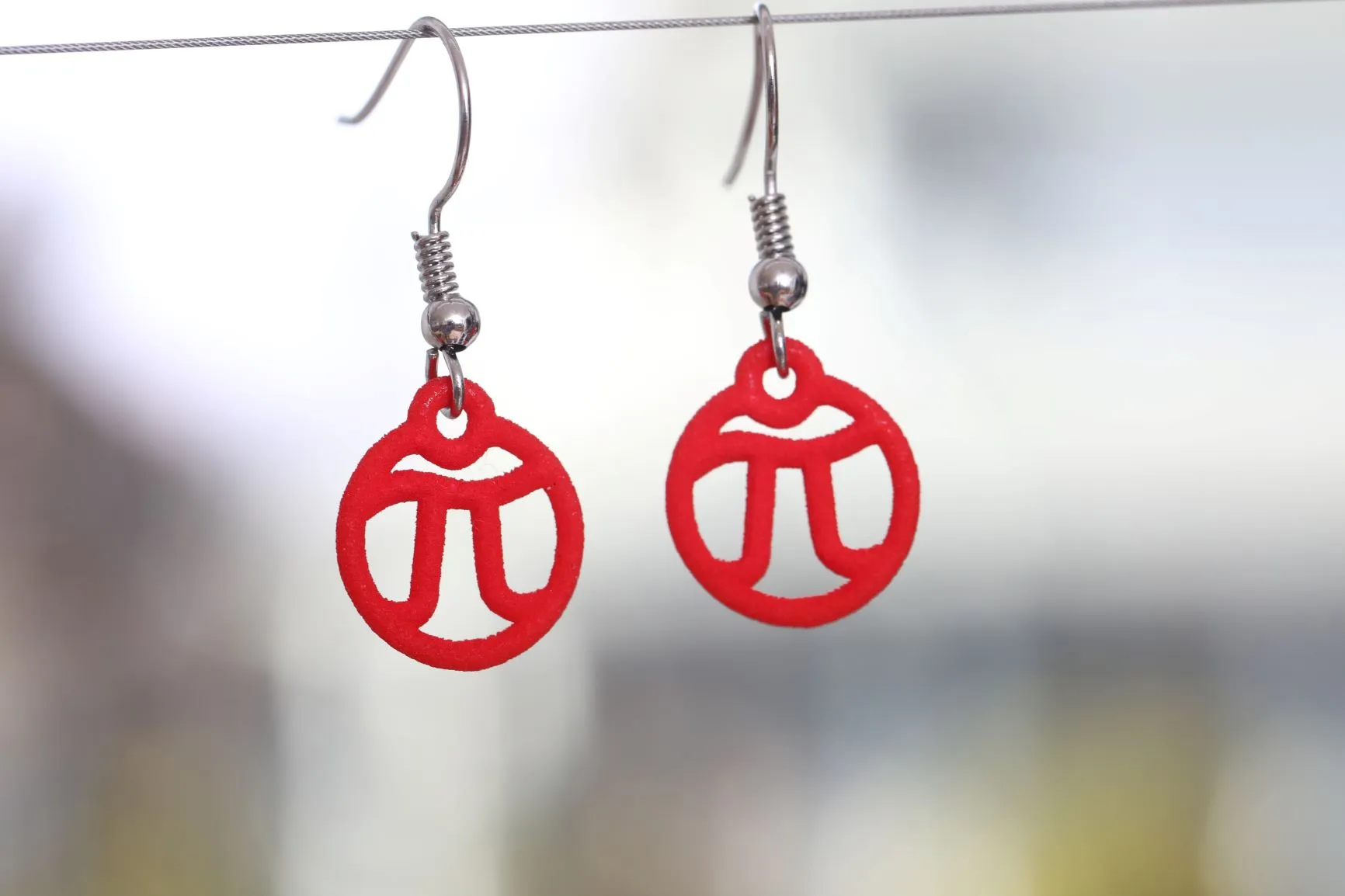 Tiny Pi Earrings (Nylon)