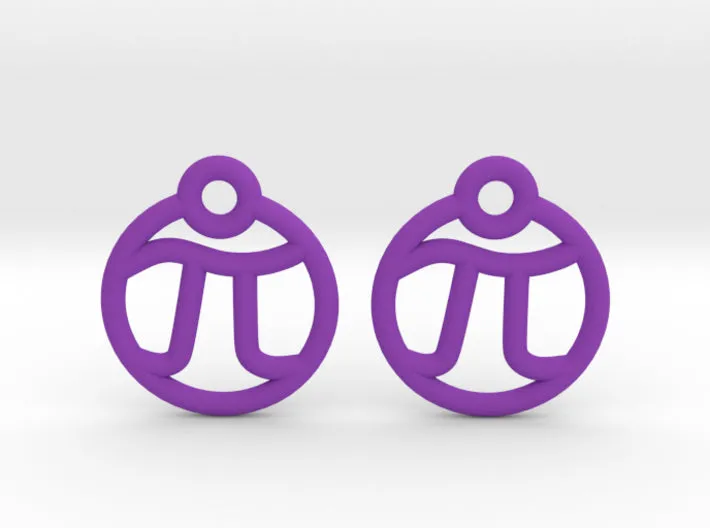 Tiny Pi Earrings (Nylon)