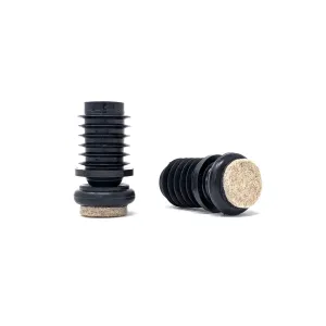 Tube Inserts with Felt Base for Angled Chair Legs with 18mm Inside Diameter (23mm Felt) | Made in Germany | Keay Vital Parts