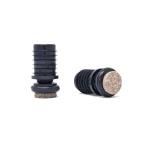 Tube Inserts with Felt Base for Angled Chair Legs with 19mm Inside Diameter (23mm Felt) | Made in Germany | Keay Vital Parts