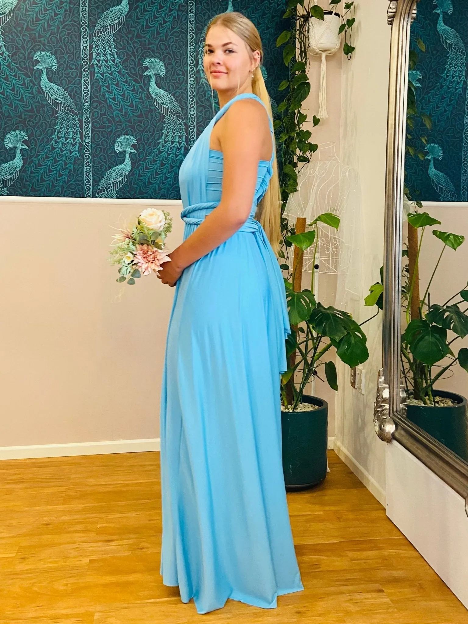 Turquoise Convertible Infinity bridesmaid dress Express NZ wide