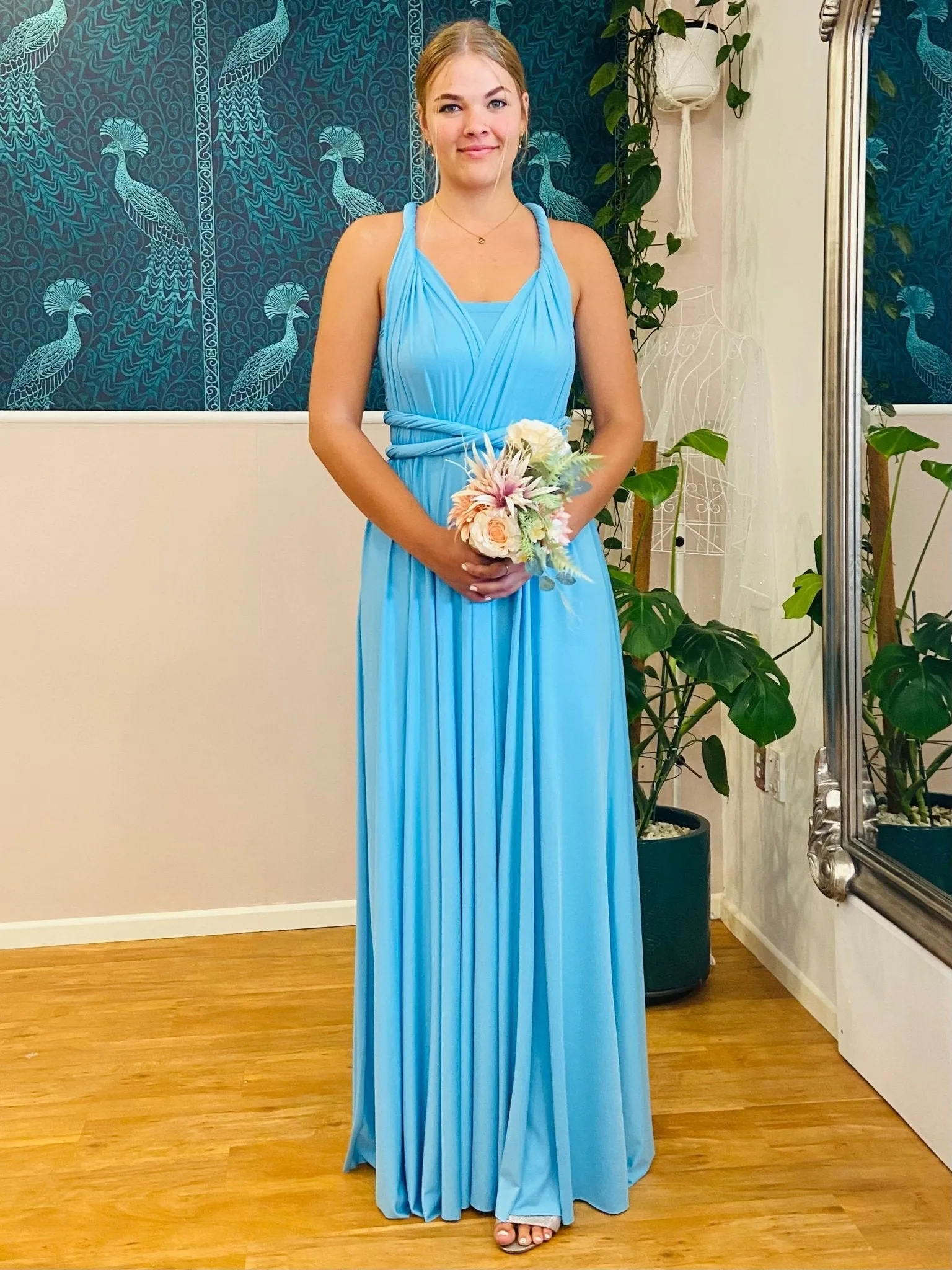 Turquoise Convertible Infinity bridesmaid dress Express NZ wide