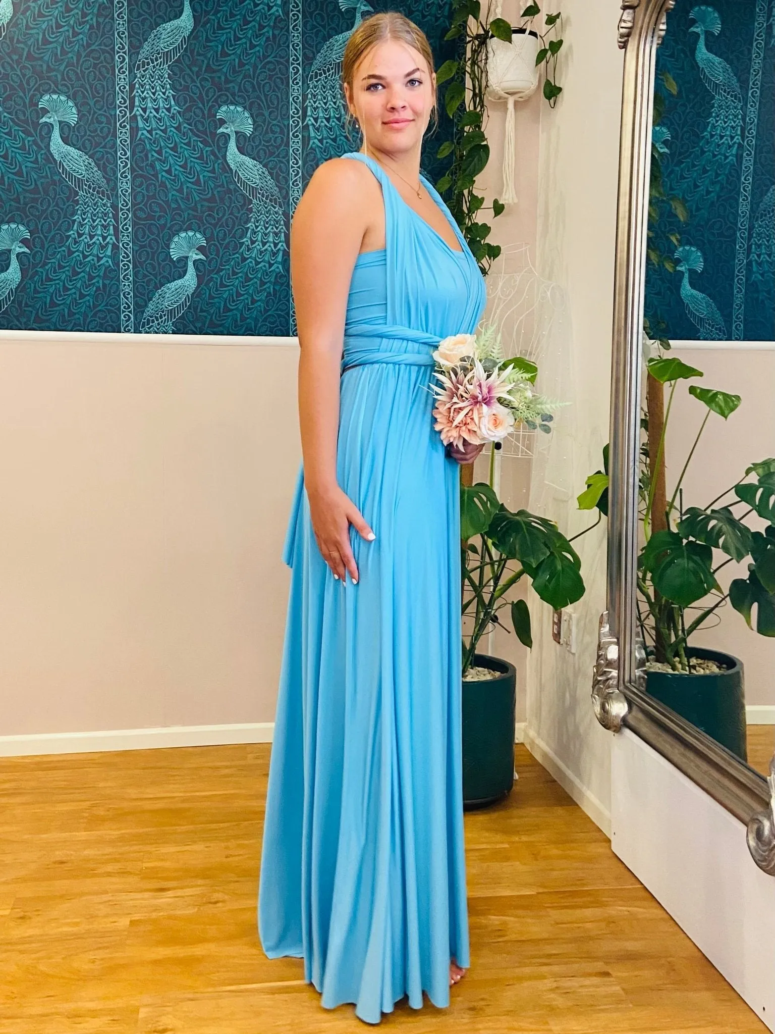 Turquoise Convertible Infinity bridesmaid dress Express NZ wide