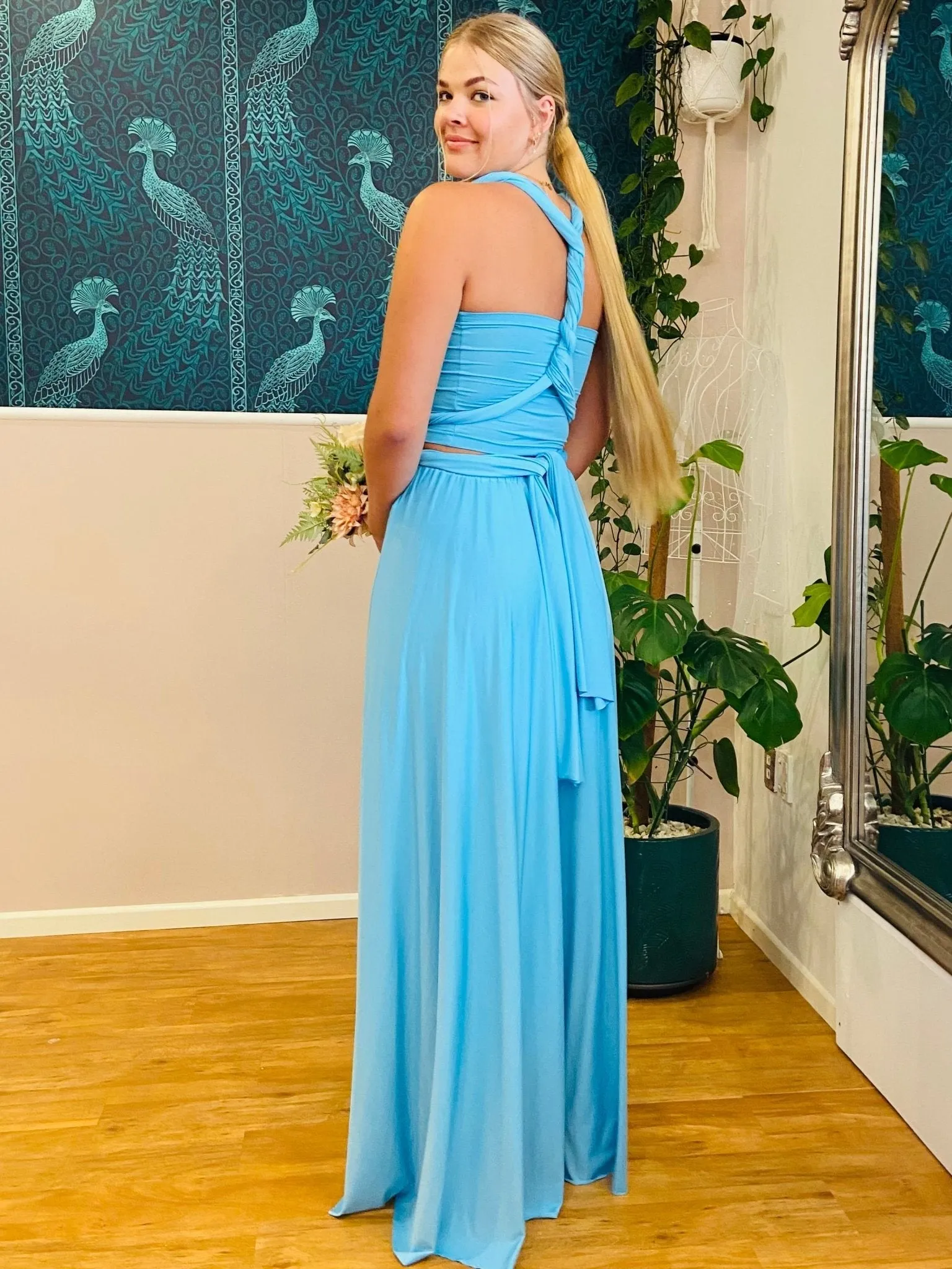 Turquoise Convertible Infinity bridesmaid dress Express NZ wide
