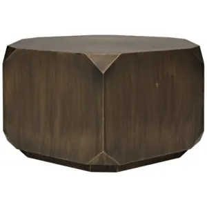 Tytus Coffee Table, Steel with Aged Brass Finish