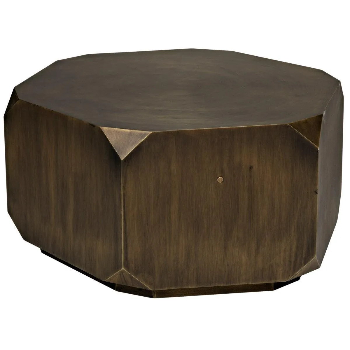 Tytus Coffee Table, Steel with Aged Brass Finish